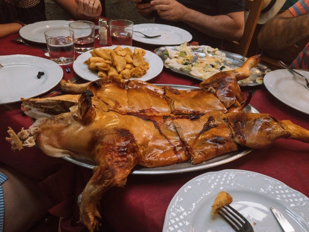 Cochinilllo in Segovia, Road destinations around Madrid, Road Trips Around Madrid