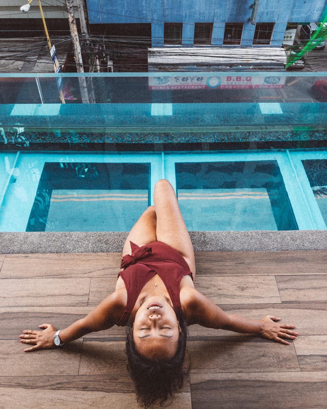 Pool are at I'M Hotel, places to visit near Manila