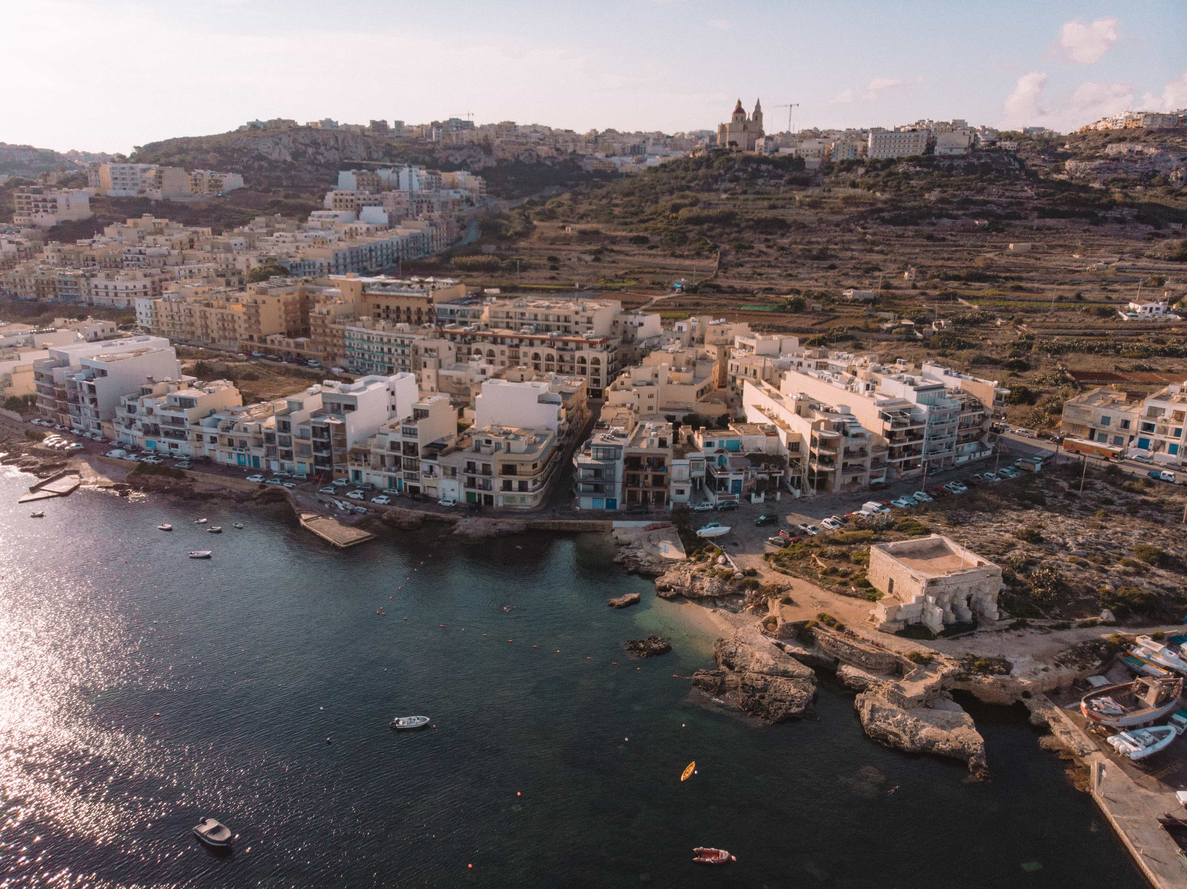 Instagrammable places in Malta, Mellieha Bay