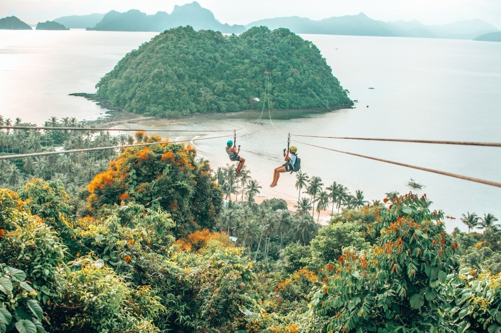 10 Most Instagrammable Places in El Nido 10 Top instagrammable places in El Nido | Zip lining at Las Cabanas