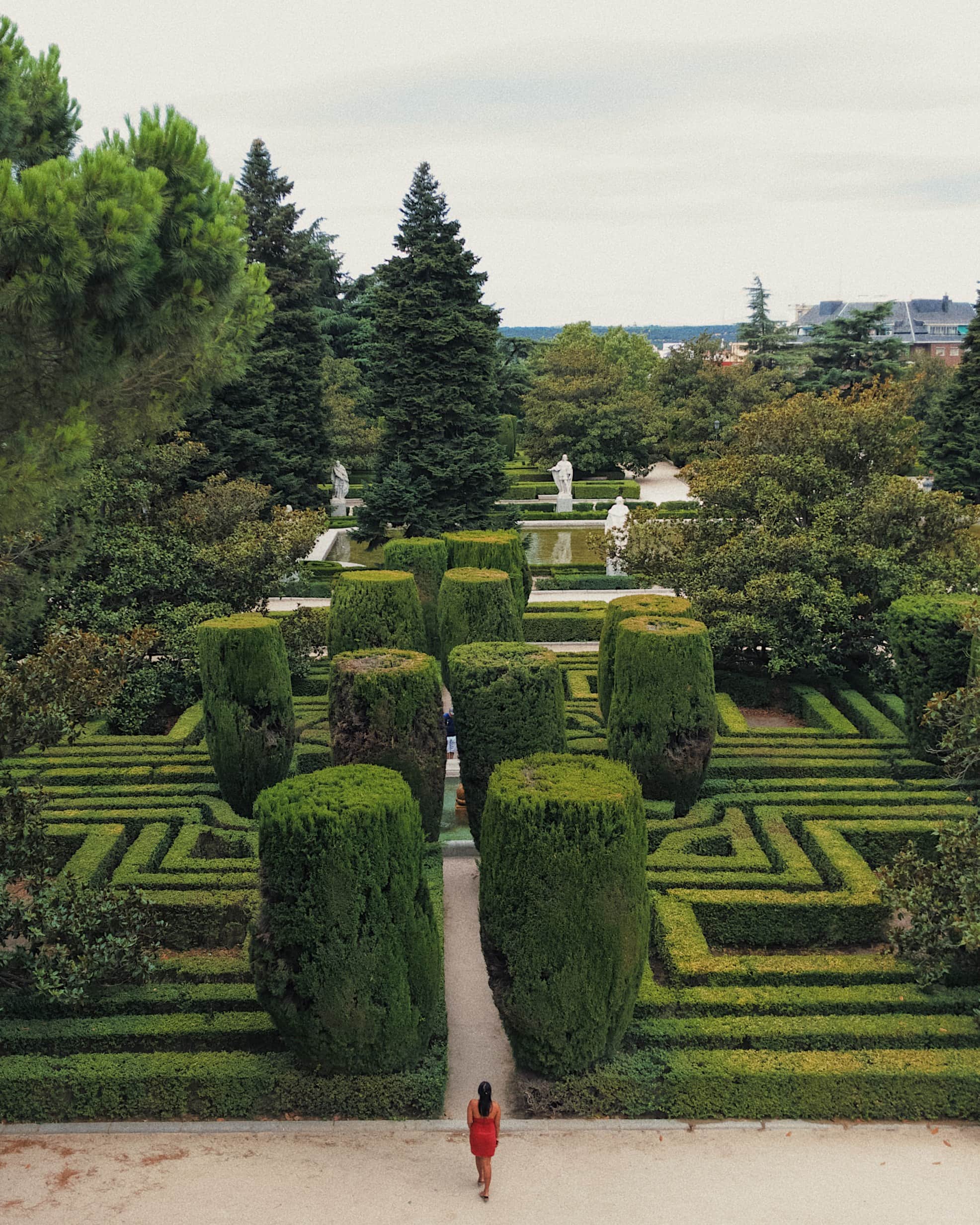 Instagrammable places in Spain, Madrid, Jardines de Sabatini, Sabatini Gardens