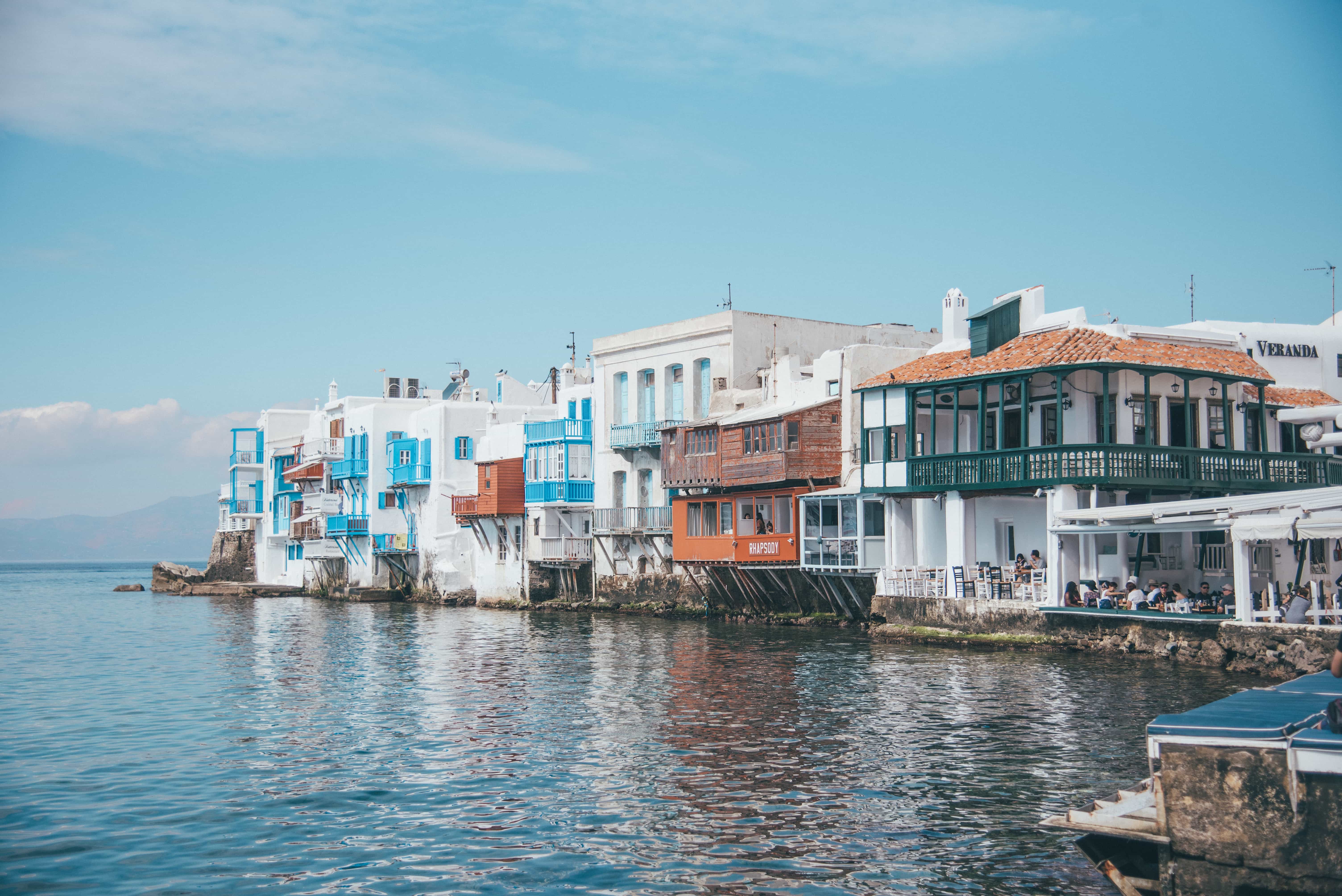 instagrammable places in Greece, Little Venice Mykonos