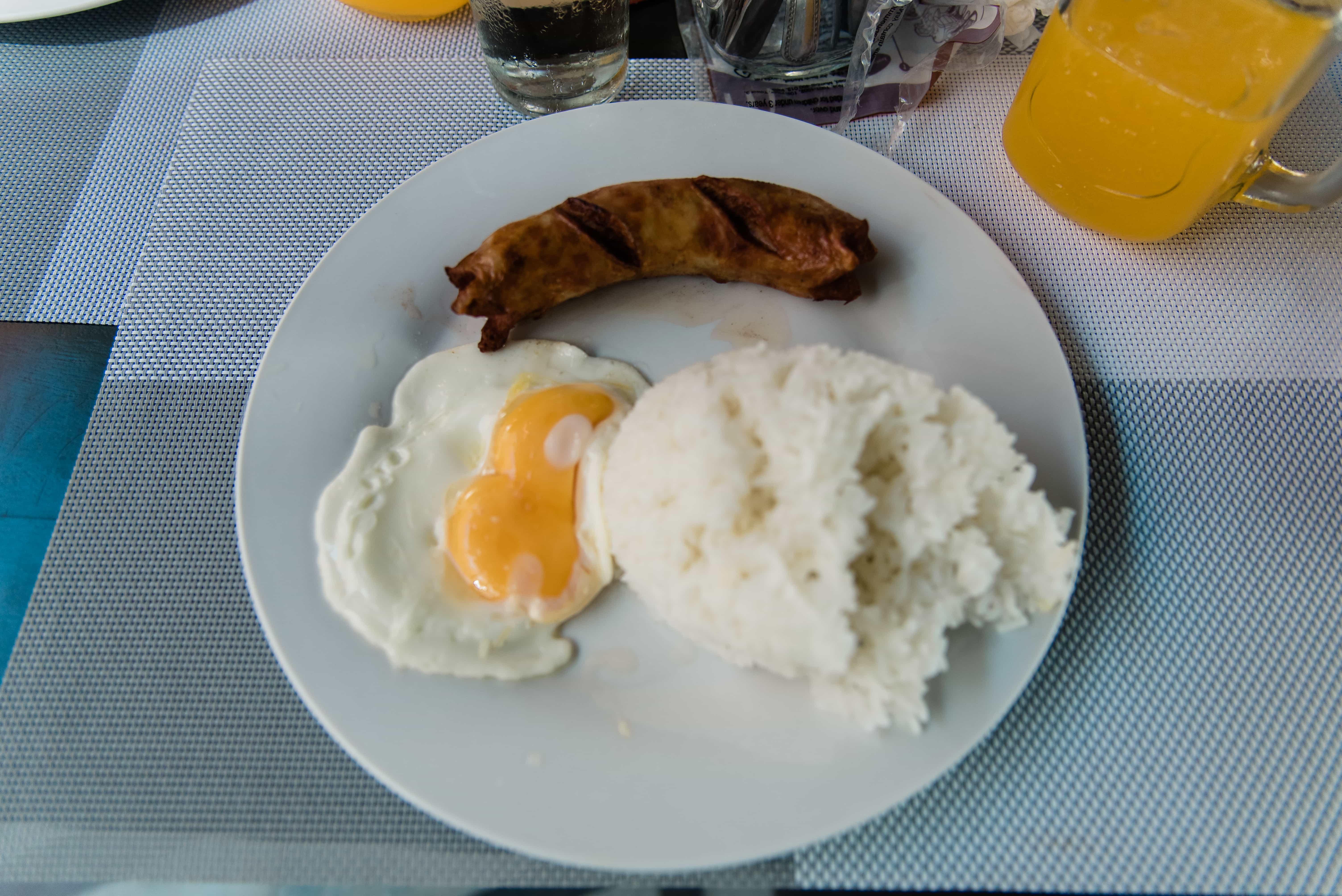 Things to do in Boracay Island, Boracay island travel guide, budget travel in boracay island, Boracay Island, Filipino breakfast in Boracay, Seabird International Resort Boracay Island