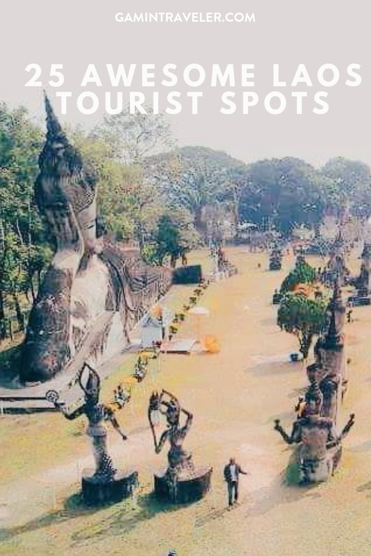 laos tourist spots pin