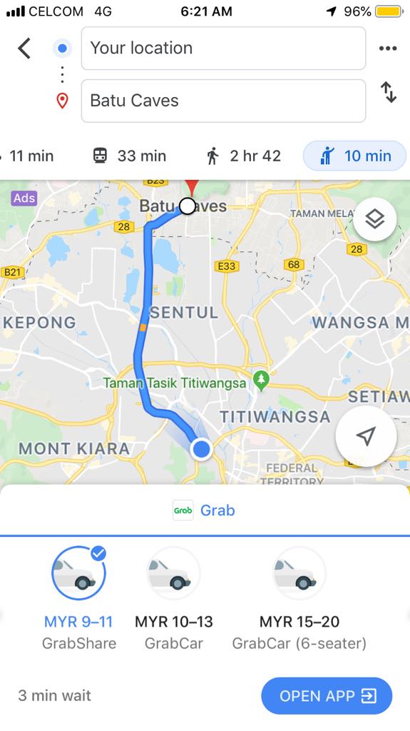 kuala lumpur to batu caves, how to get to batu caves, kl sentral to batu caves, batu caves entrance fee, batu caves steps batu caves travel guide, things to know before visiting Batu Caves, how to get to Batu Caves by grab