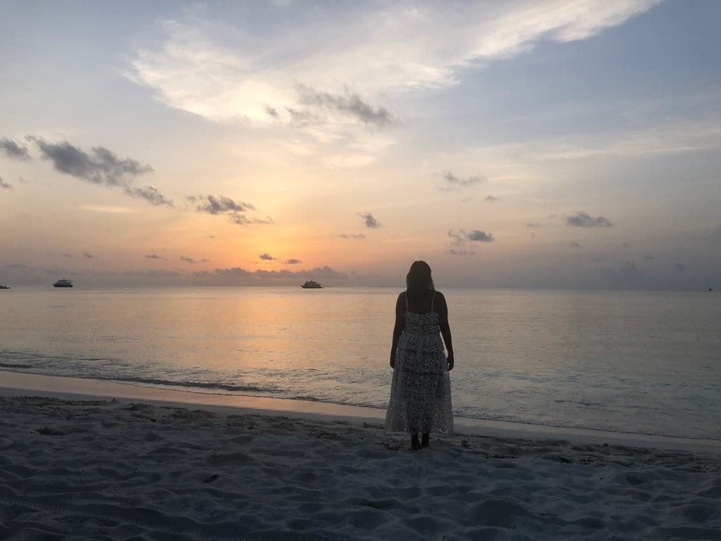 sunset in Maafushi