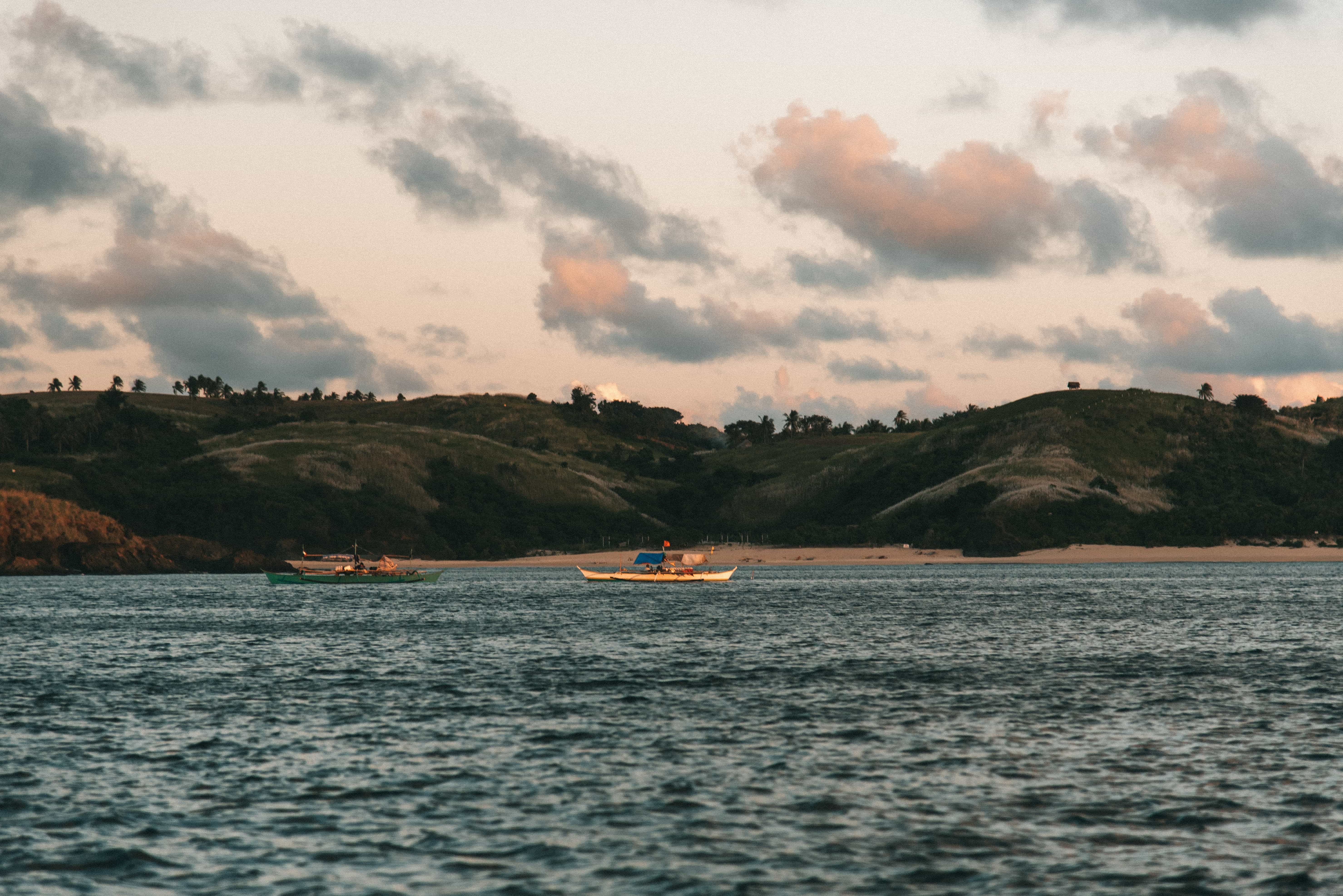 Hiking Tinaga Island’s hills, Calaguas Island