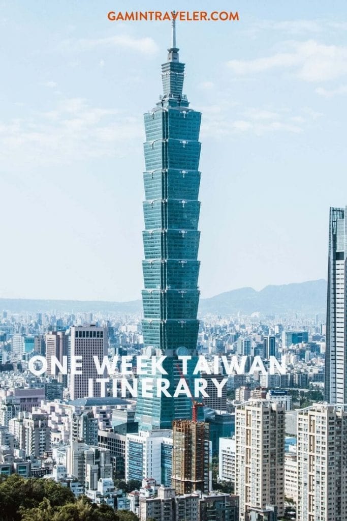 Taiwan Itinerary 1