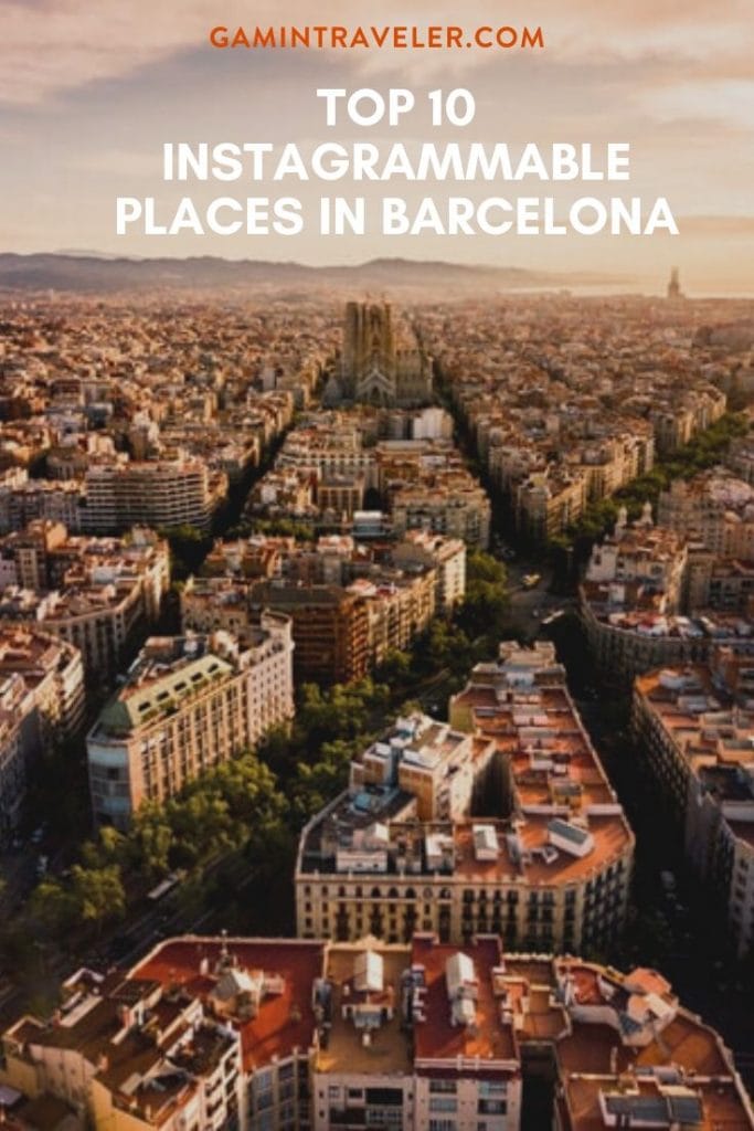 10 Most Instagrammable Places in Barcelona 1 Barcelona pin 2