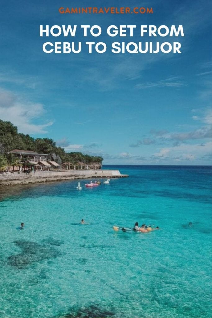 How to get from Cebu to Siquijor