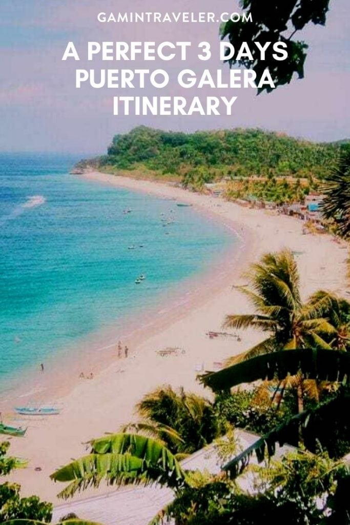 Puerto Galera Itinerary