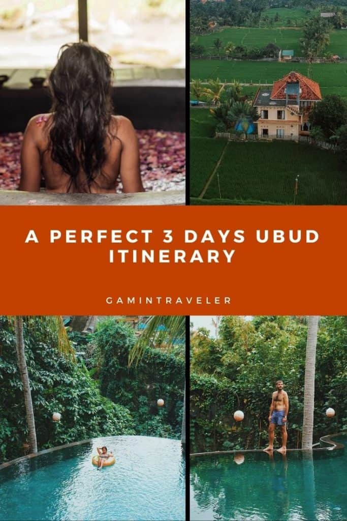 ubud itinerary