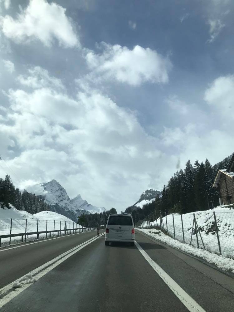 snow in Switzerland, driving in switzerland