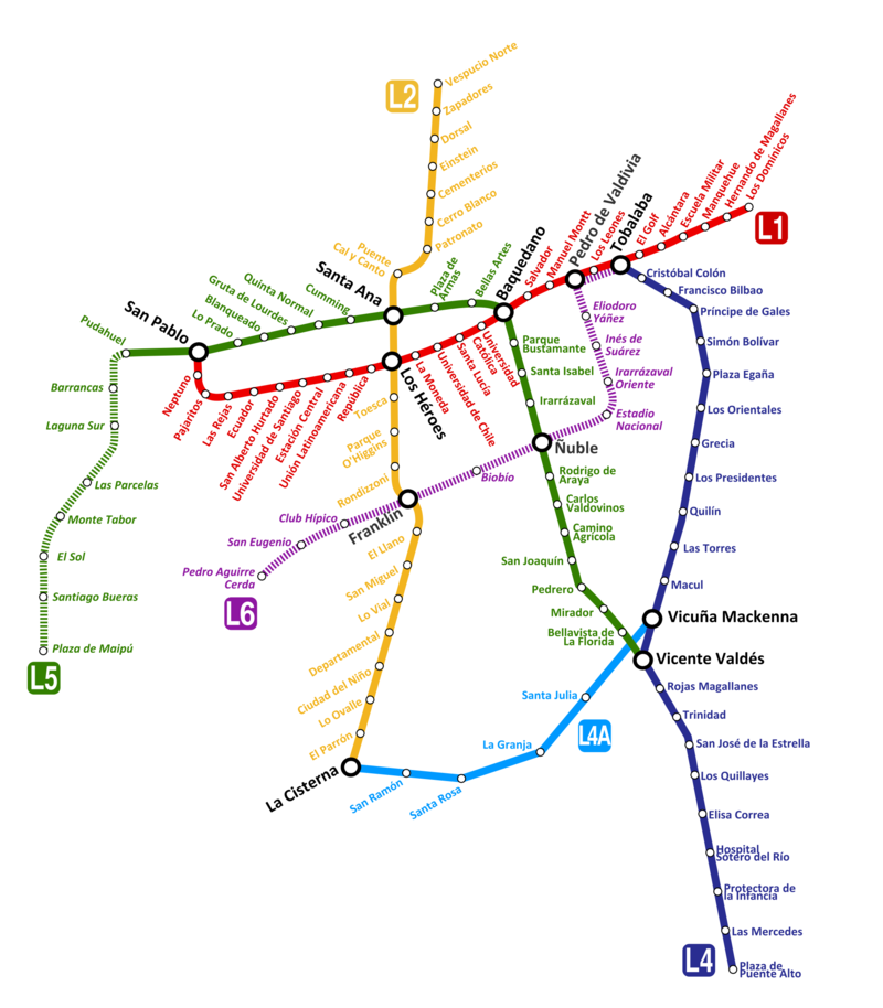 How To Get From Santiago Airport to City Center Best Way 5 Metro Map Santiago Chile,