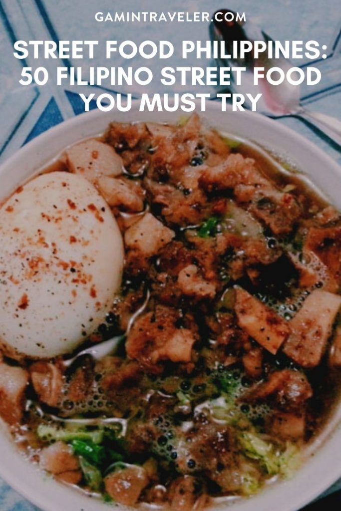 Street Food Philippines - 50 Best Filipino Street Food You Must Try 3 street food Pin