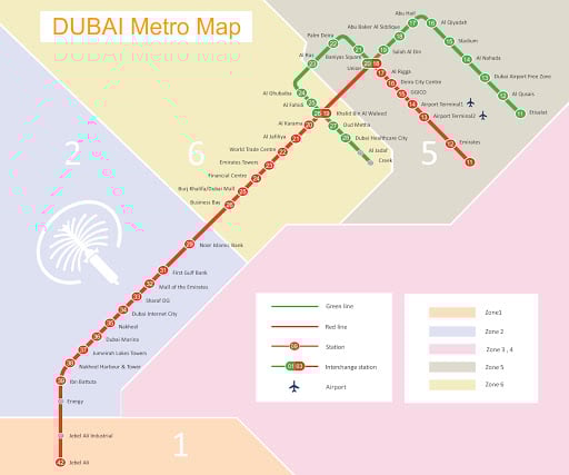 Dubai Metro Map, dubai airport to Burj Khalifa, dubai airport to Dubai Mall, dubai airport to city center, dubai airport to city, How To Get From Dubai Airport To City Center