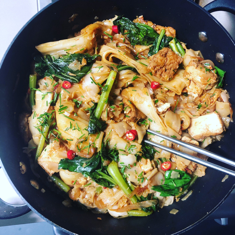 Vegetarian Food In Malaysia, vegan food in Malaysia, vegetarian dishes in Malaysia, Malaysian Vegetarian Dishes, Char Kuey Teow