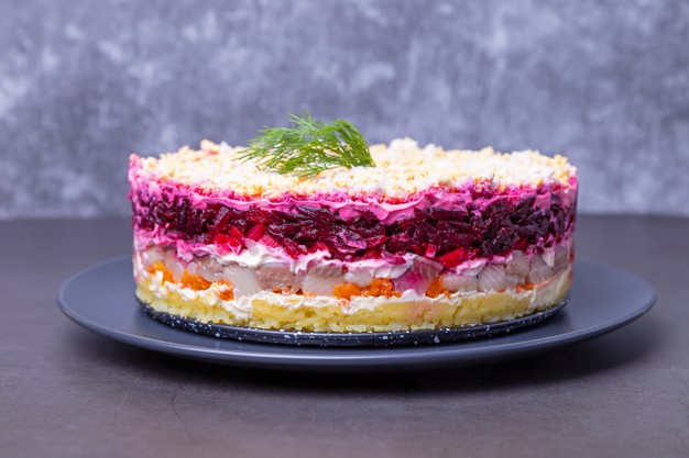 Kazakhstan travel tips, things to know before visiting Kazakhstan, facts about Kazakhstan,Fur Coat Salad (Shuba)