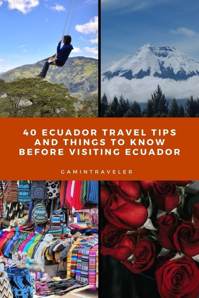 Ecuador Travel Tips, things to know before visiting Ecuador, facts about Ecuador