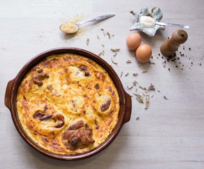 tave kosi - Albanian breakfast, breakfast in Albania