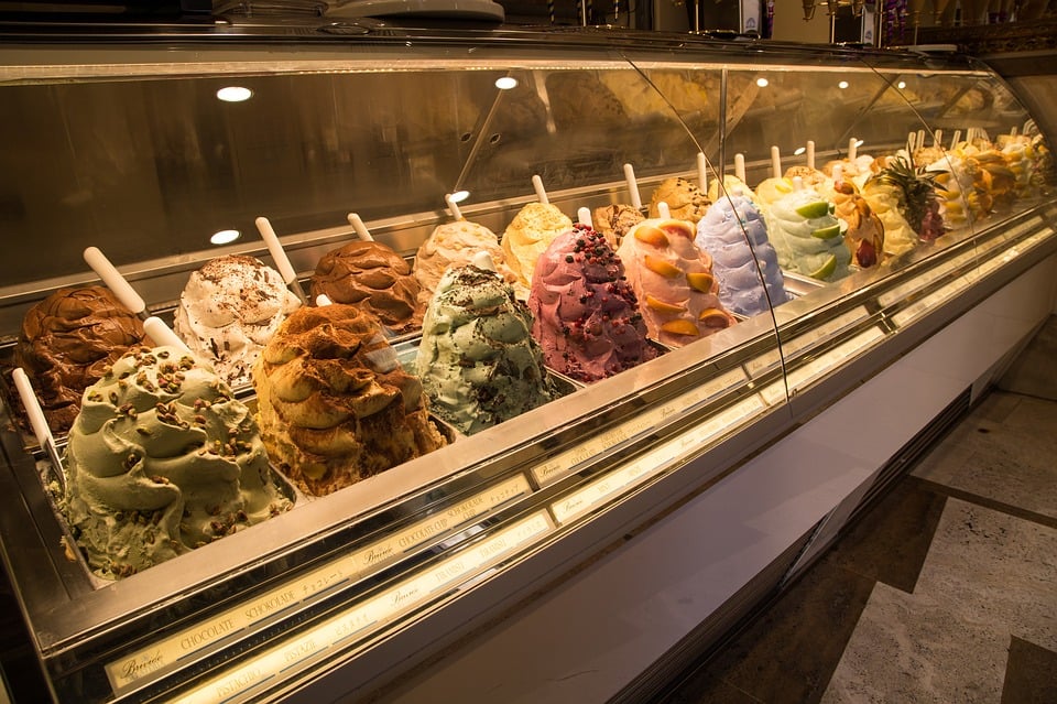 Gelato, Italian Food, Italian cuisine, traditional Italian food, food in Italy, Italian dishes