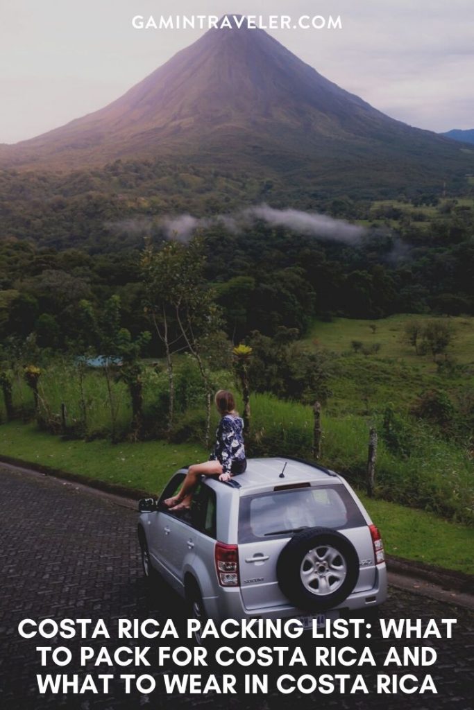 Costa Rica Packing List