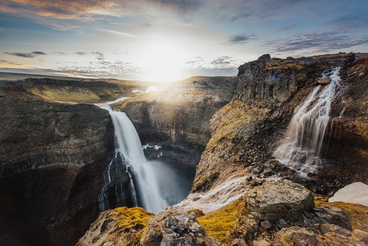 Háifoss waterfall, iceland instagram spots, most instagrammable places in Iceland, Iceland photos, Iceland photography