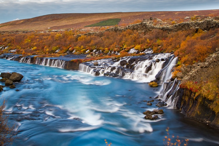 Hraunfossar waterfalls, iceland instagram spots, most instagrammable places in Iceland, Iceland photos, Iceland photography