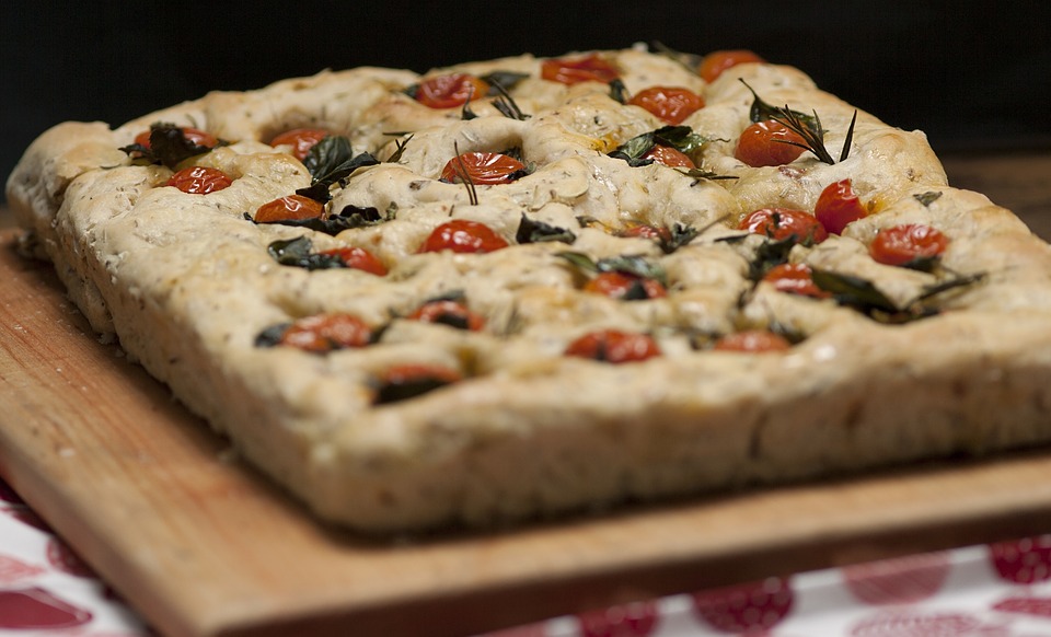 Focaccia, Italian Food, Italian cuisine, traditional Italian food, food in Italy, Italian dishes