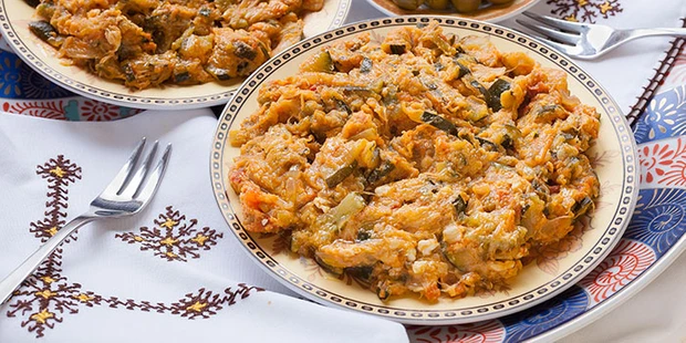 moroccan food, food in morocco, moroccan cuisine, moroccan dishes, traditional moroccan food, Zaalouk,vegetarian food in Morocco, vegan food in Morocco, Moroccan vegetarian dishes, vegan in Morocco, vegetarian in Morocco