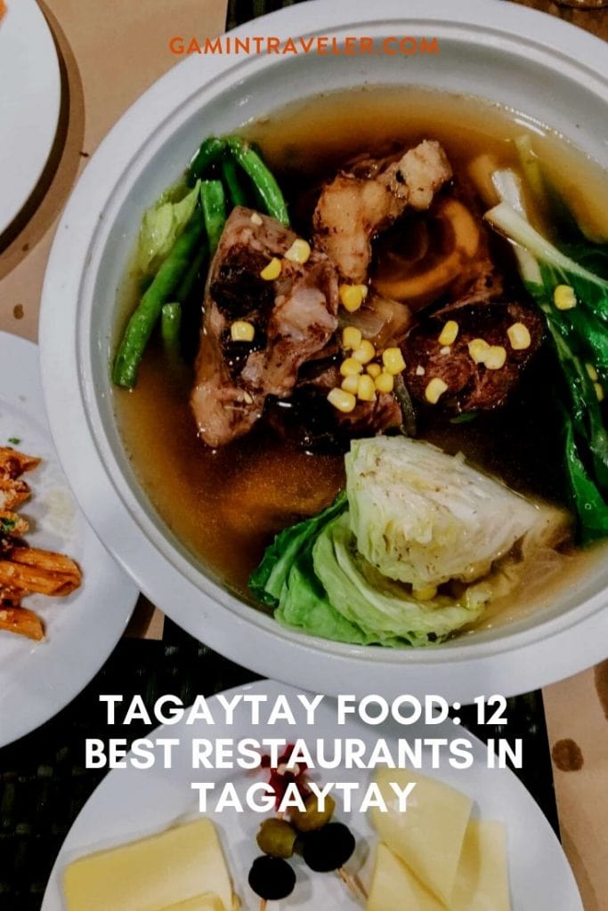 WHERE TO EAT IN TAGAYTAY: 12 BEST RESTAURANTS IN TAGAYTAY 1 WHERE TO EAT IN TAGAYTAY: 12 RESTAURANTS IN TAGAYTAY