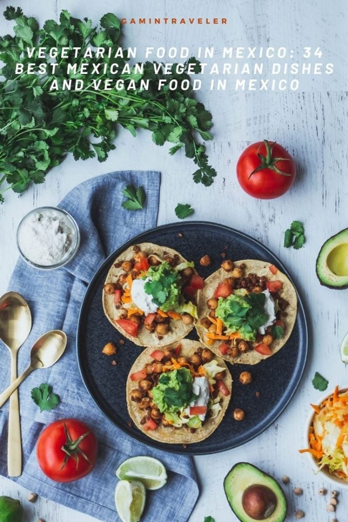 Vegetarian Food In Mexico Pin