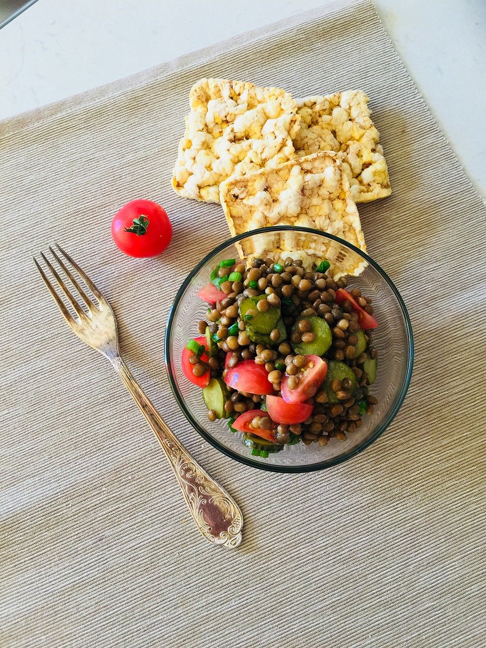 Plant Based Canadian Dish - SASKATCHEWAN LENTIL SALAD, vegetarian food in Canada, vegan food in Canada, Canadian vegetarian dishes, vegan in Canada, vegetarian in Canada