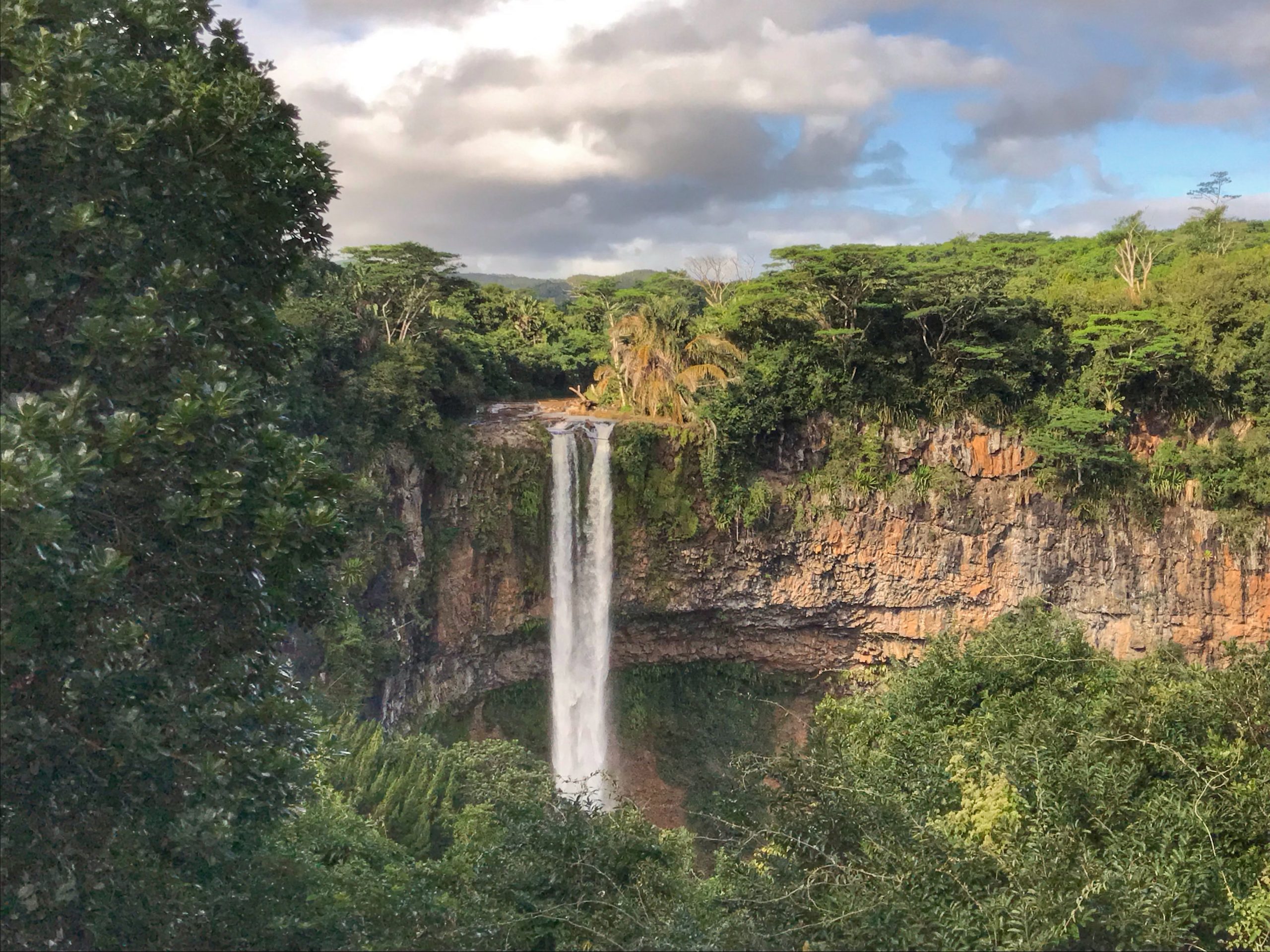 Waterfall in Mauritius scaled