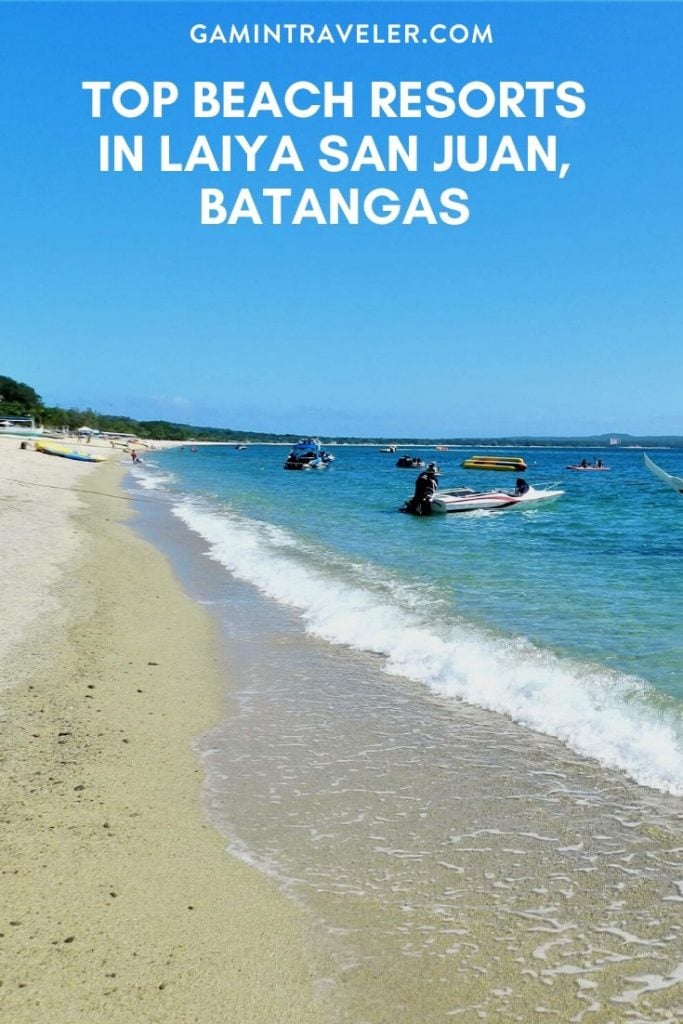 Beach resorts in Laiya