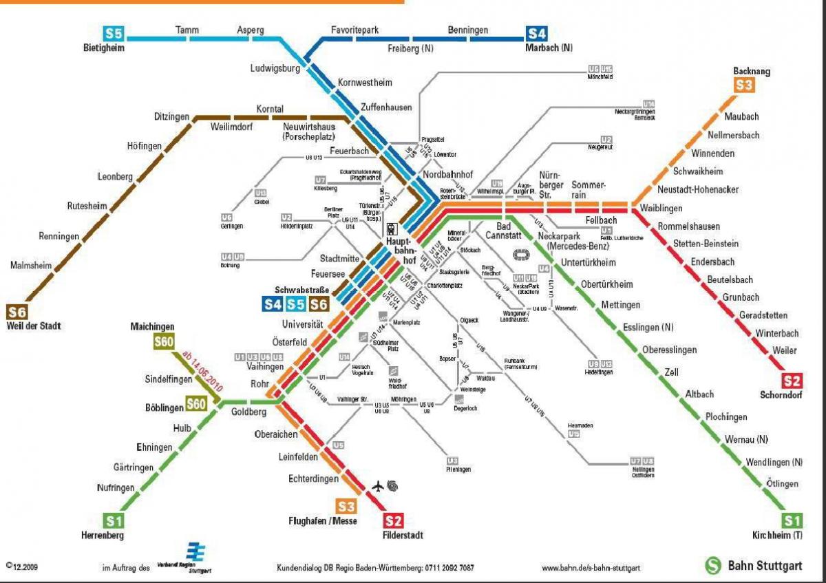 Stuttgart Metro Map, 