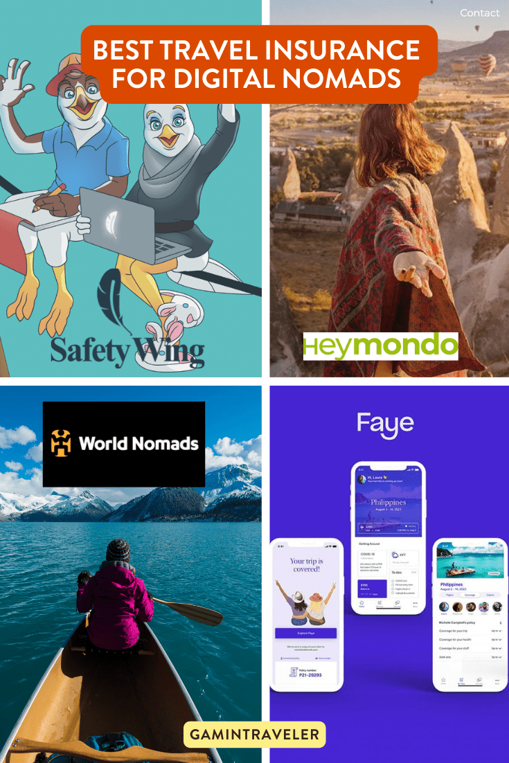 Best travel insurance for digital nomads - travel insurance compared - safetywing, heymondo, world nomads, faye insurance, battleface, Best Travel Insurance Comparison-  Best travel insurance for Digital Nomads