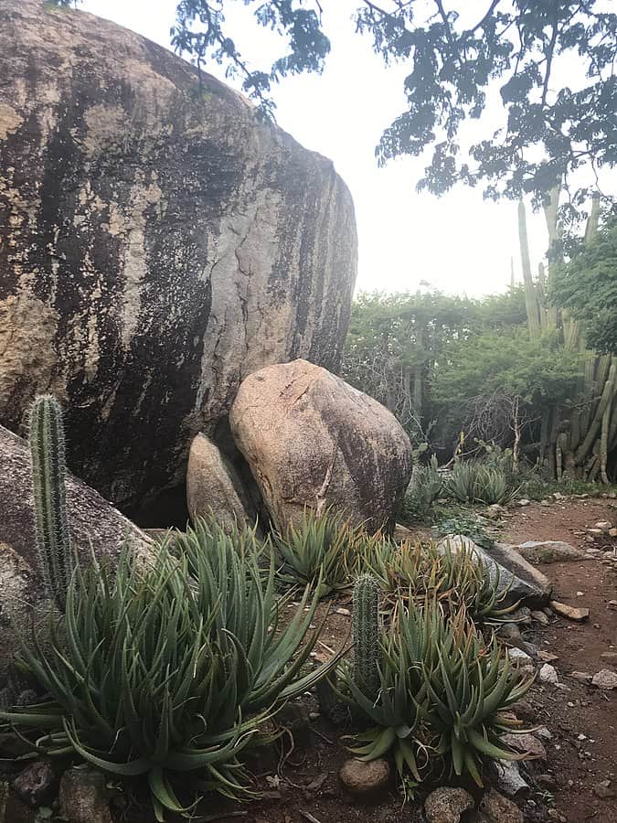 Hiking in the Arikok National Park in Aruba