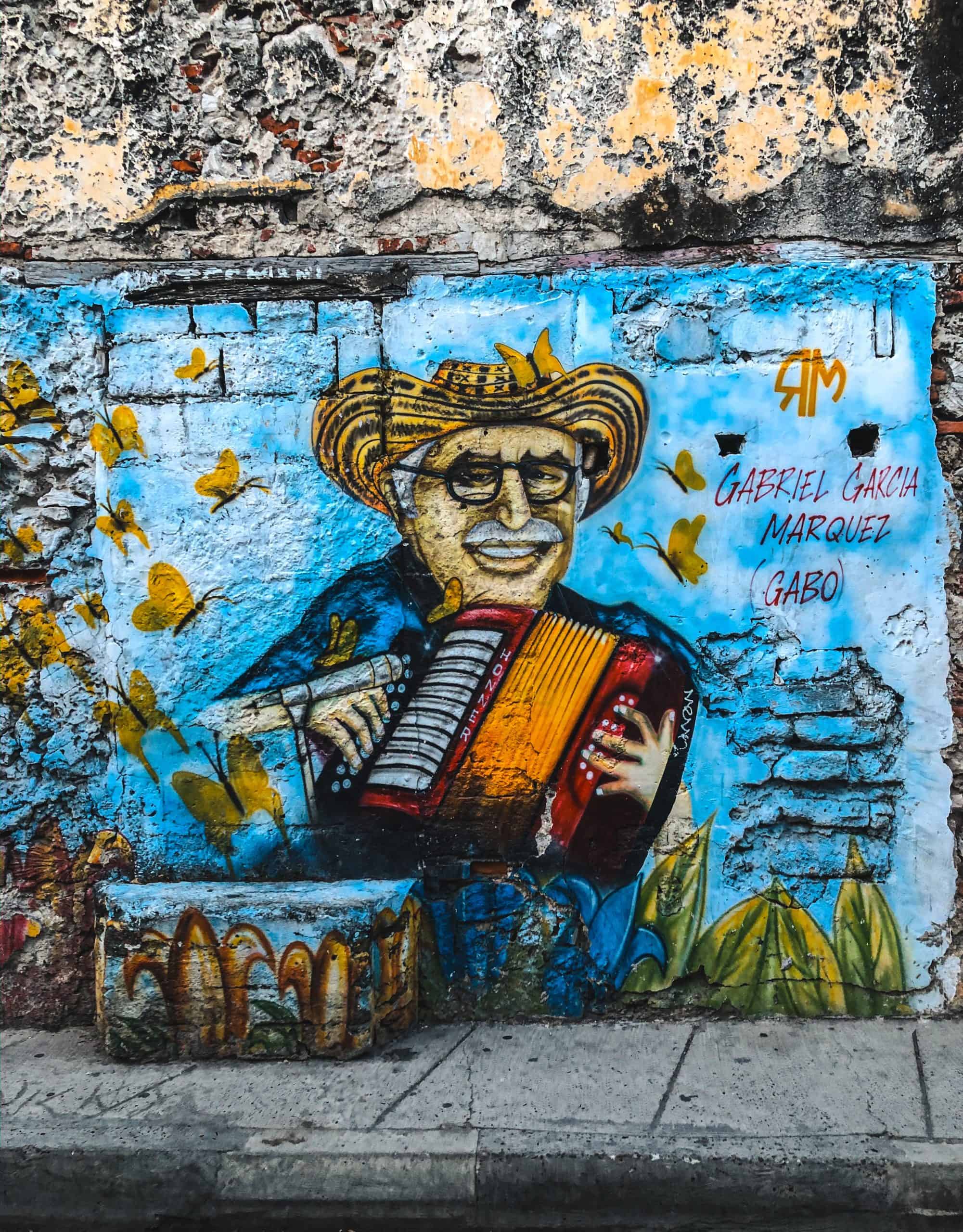 Street art of Gabriel Garcia Marquez, Cartagena vs Medellin - 10 Best Reasons to Visit Each City, Santa Marta vs Cartagena - Which is the Better Trip in Colombia?