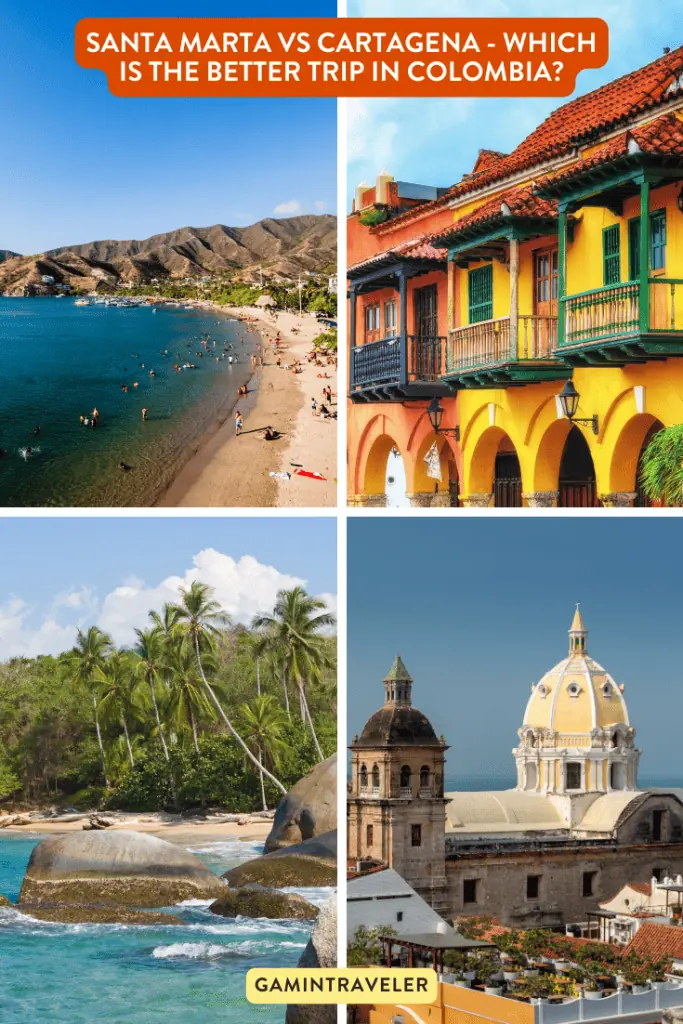 Cartagena vs Santa Marta - Which destination to travel to in Colombia