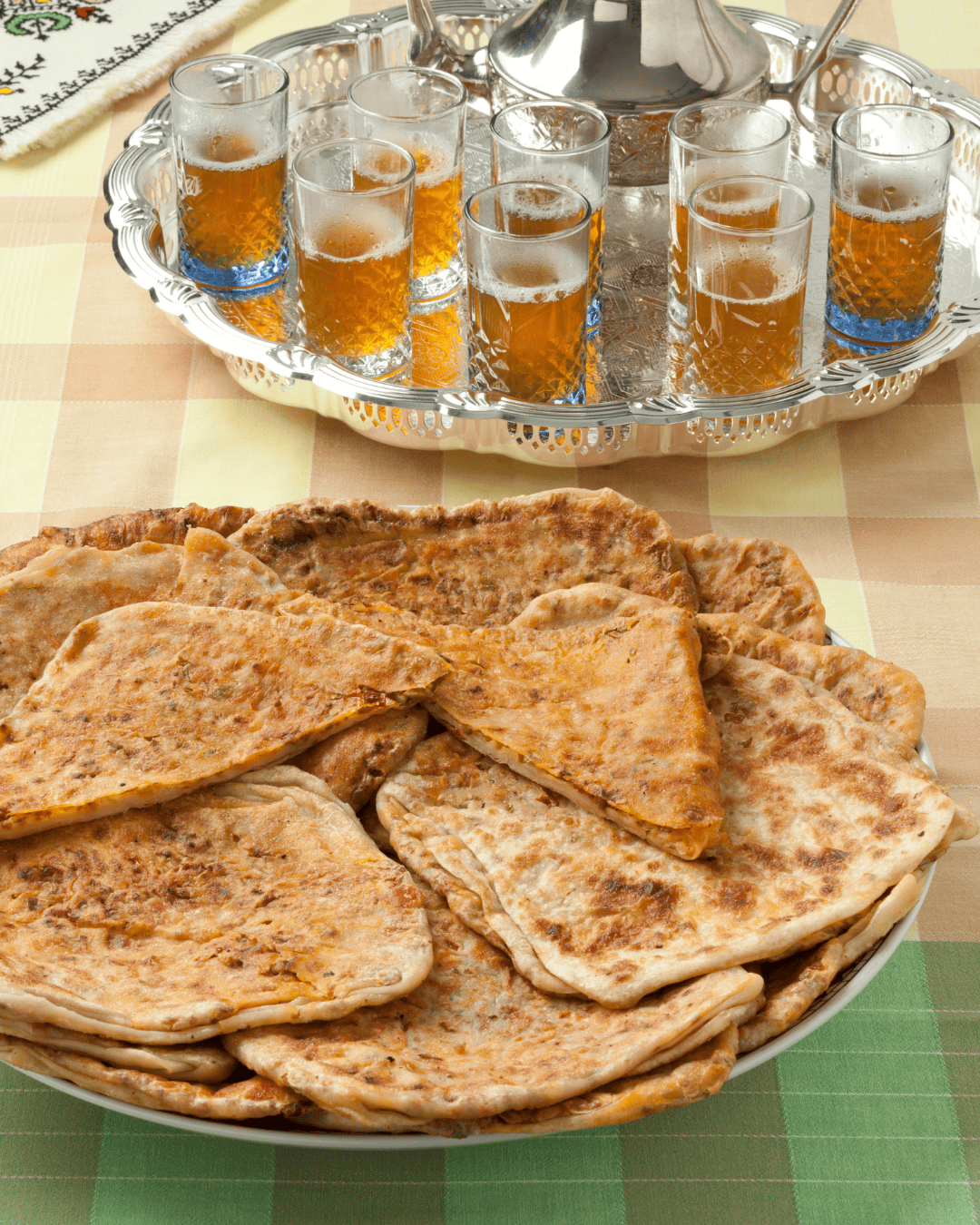 Msemmen - Breakfast in Morocco, Breakfast in Morocco - 25 Traditional Moroccan Breakfast for You To Try When Visiting Morocco, typical moroccan breakfast, best breakfast in morocco, moroccan breakfast, breakfast in morocco, traditional moroccan breakfast, moroccan breakfast foods