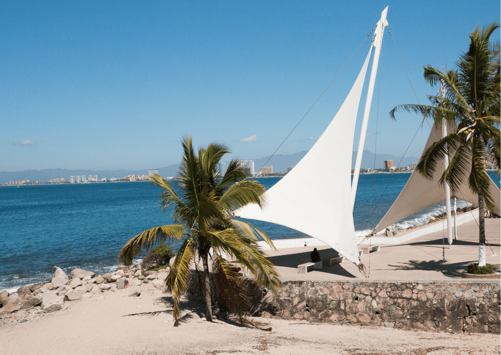 Malecon, the seaside promenade in Puerto Vallarta - Puerto Vallarta vs Cancun, Cancun vs Puerto Vallarta 