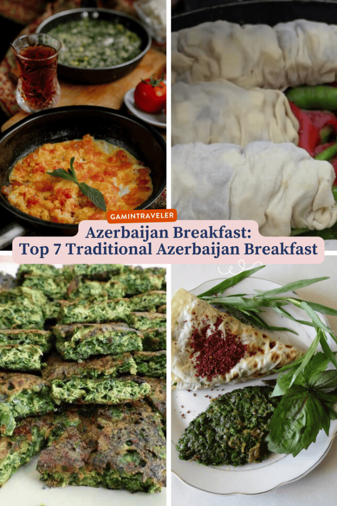 Azerbaijan Breakfast, Azeri Breakfast, Breakfast in Azerbaijan, Traditional breakfast in Azerbaijan