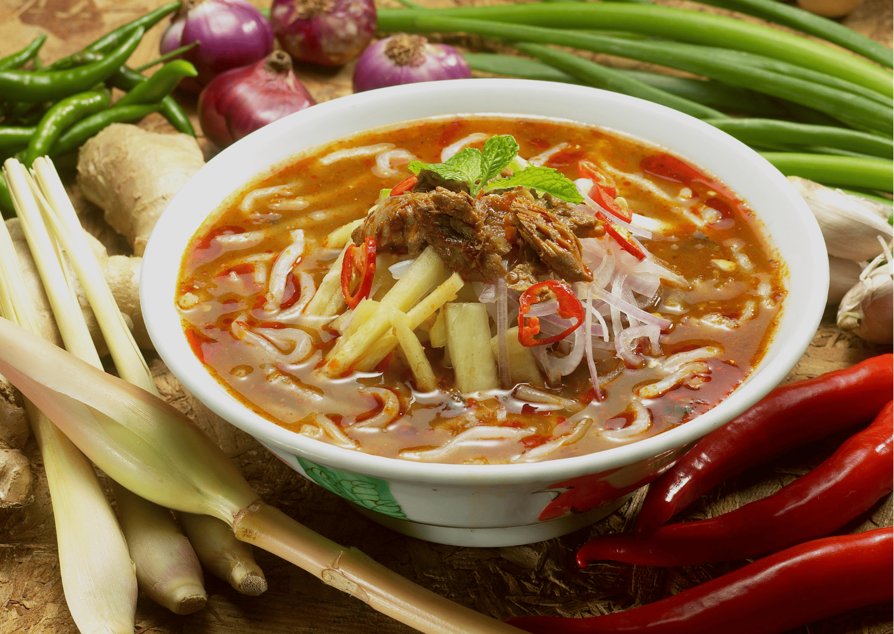 Curry laksa - Malaysian Breakfast - Breakfast in Malaysia - Traditional Malaysian Breakfast Foods