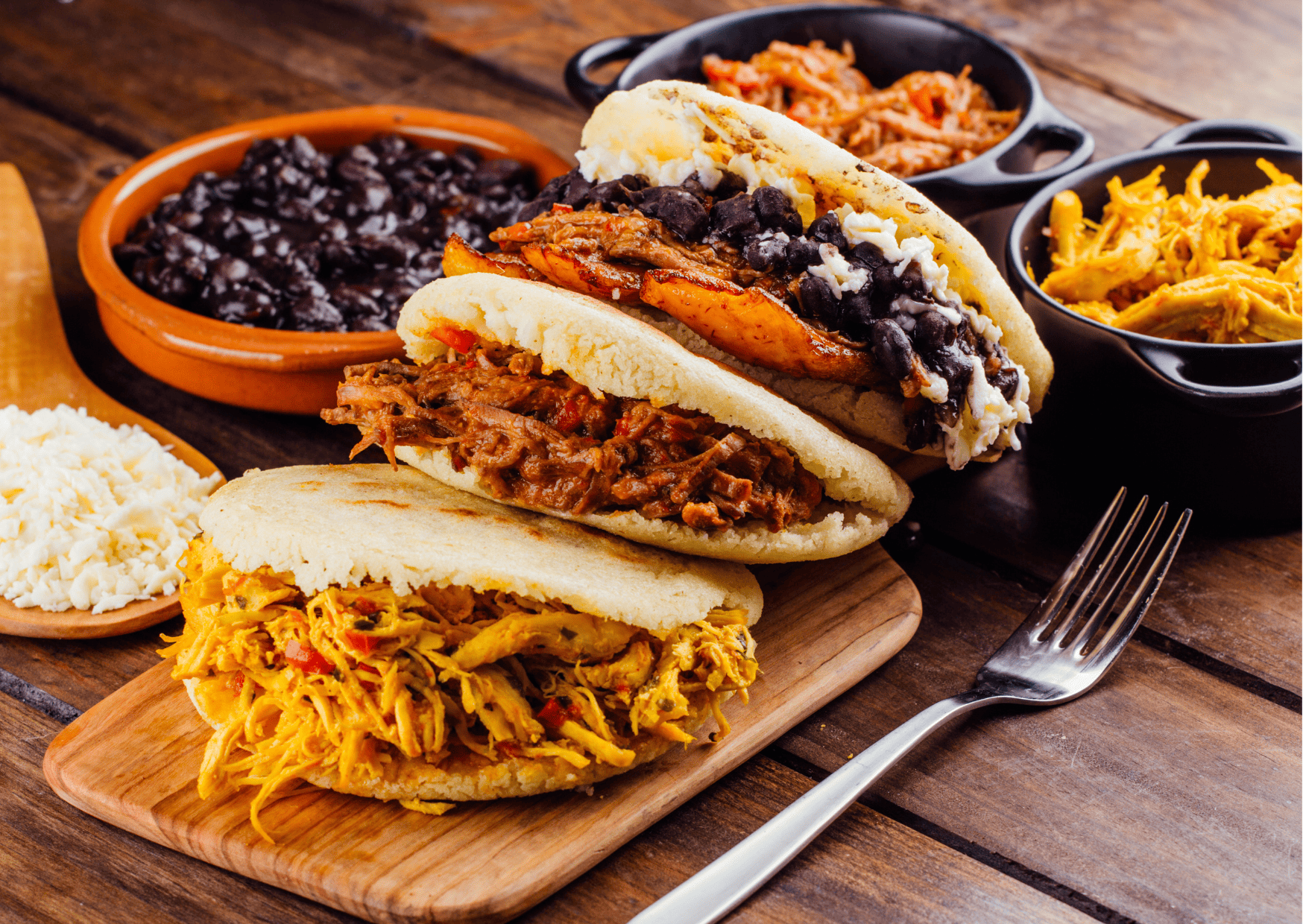 arepas, Venezuelan arepas, breakfast in Venezuela, Venezuelan Brekafast