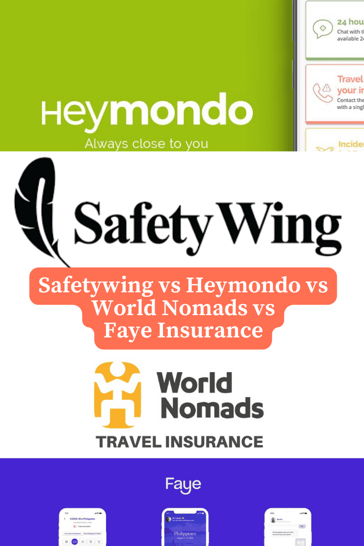 Travel Insurance Reviews Compared: Safetywing vs Heymondo vs World Nomads and Faye Insurance