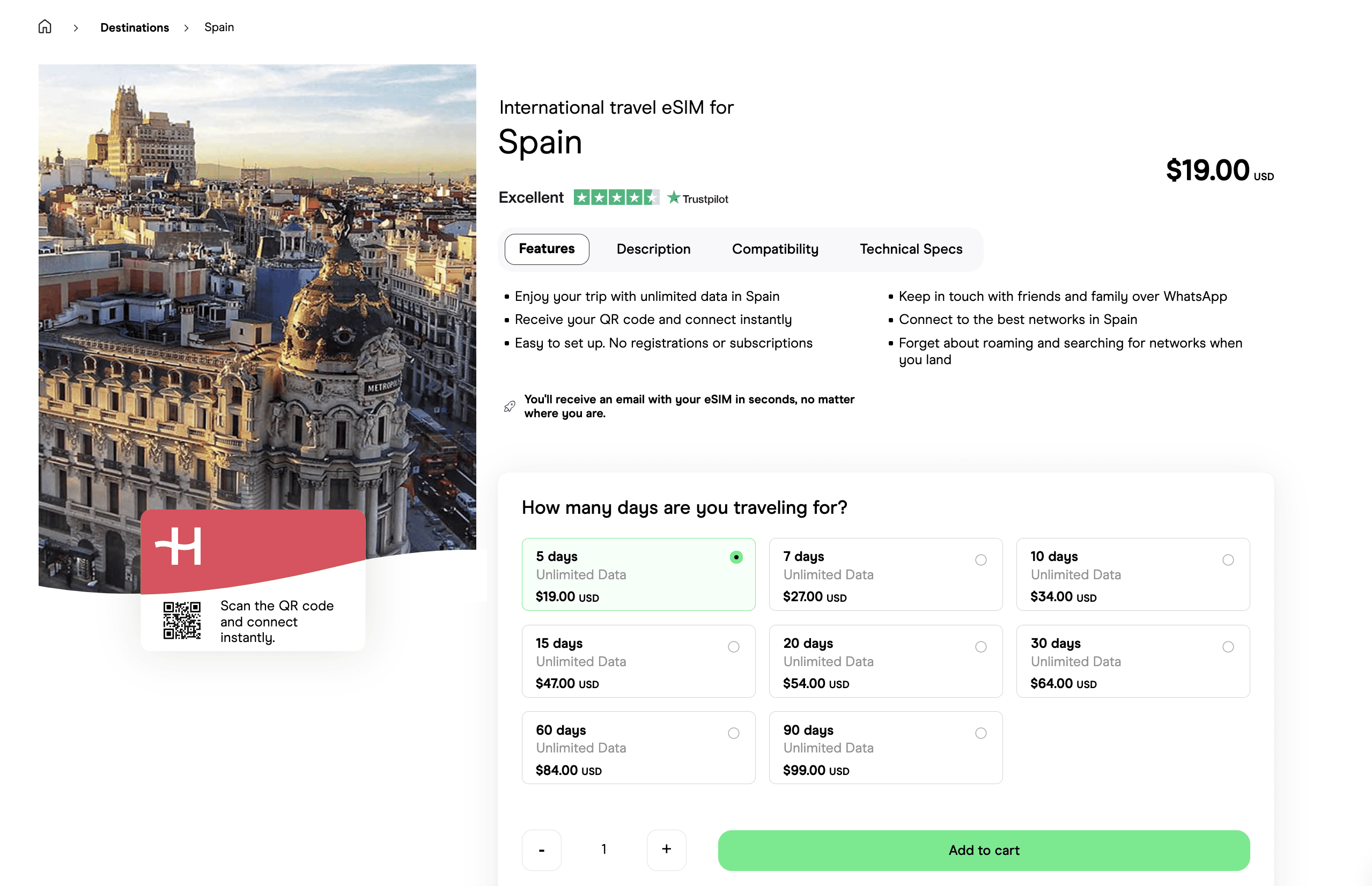 bilbao Airport SIM Card Holafly eSIM 