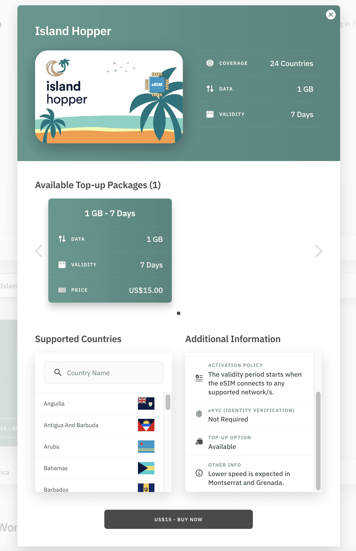 Airalo eSIM for Caribbean best eSIM in Caribbean