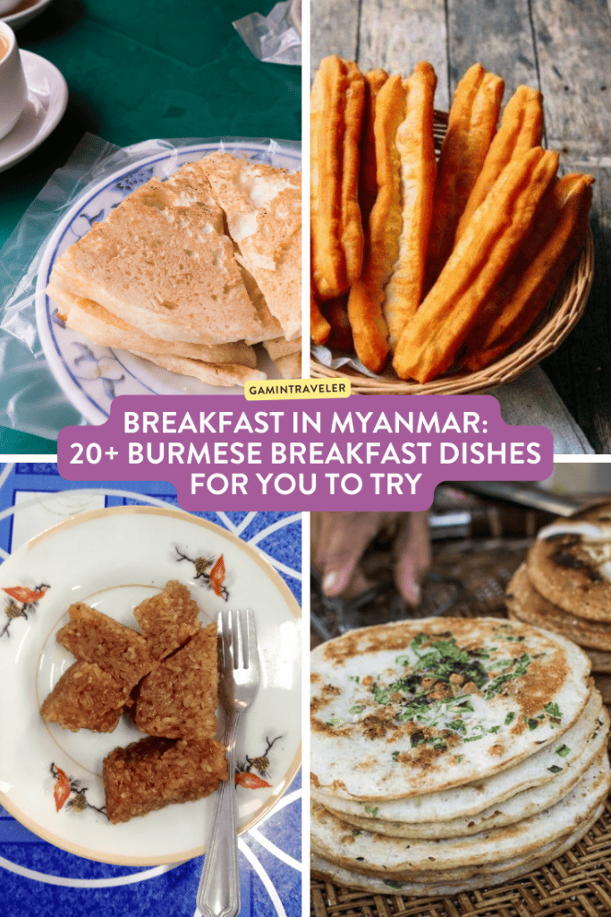 Burmese Breakfast, Myanmar Breakfast, Breakfast in Myanmar