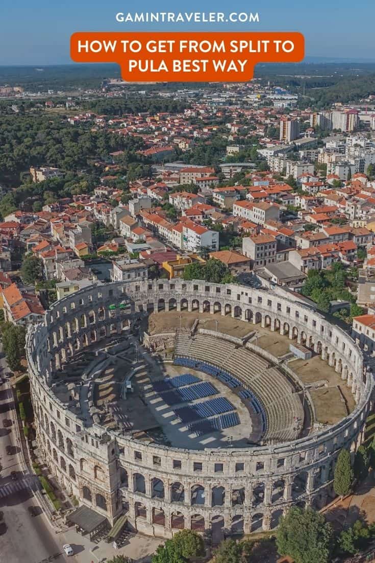 How To Get From Split to Pula Best Way, Split to Pula, cheapest way from Split to Pula, bus from Split to Pula, taxi from Split to Pula, private transfer from Split to Pula, train from Split to Pula, by plane from Split to Pula,